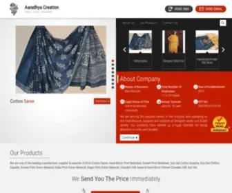 AAradhyacreation.com(Aaradhya Creation) Screenshot