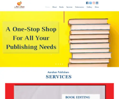 AArahanpublishers.com(Home) Screenshot