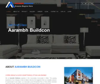 AArambhbuildcon.com(Aarambh Buildcon) Screenshot