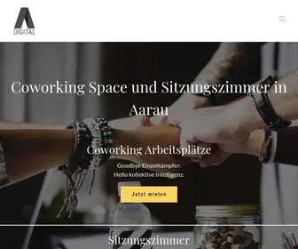 AAraudigital.ch(Coworking Space und Sitzungszimmer in Aarau) Screenshot