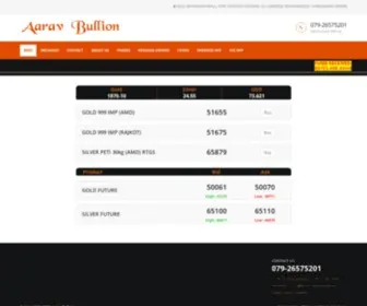 AAravBullion.com(Aarav Bullion) Screenshot