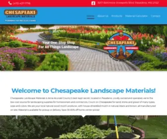 AArecycleandsand.com(Chesapeake Landscape Materials) Screenshot