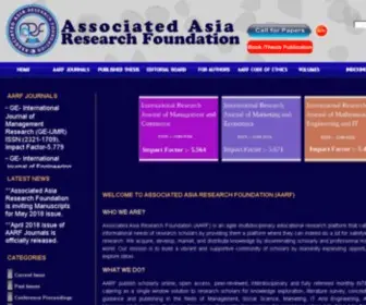 AARF.asia(Association of Academic Researchers and Faculties) Screenshot