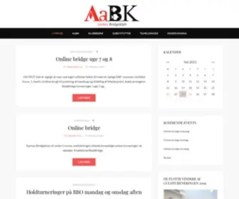 AArhusbridgeklub.dk(Århus) Screenshot