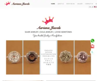 AArianajewels.com(Jewelry Manufacturer) Screenshot
