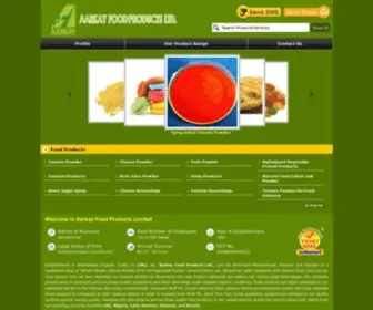 AArkayfoods.com(Aarkay Food Products Limited) Screenshot