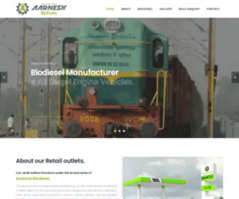 AArneshbiofuels.com(Aarnesh Biofuels) Screenshot