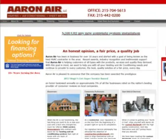 AAronair.net(Heating, Air Conditioning and Sheet Metal) Screenshot