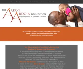 AAronardoinfoundation.org(The aaron ardoin foundation supporting sickle cell research and education) Screenshot