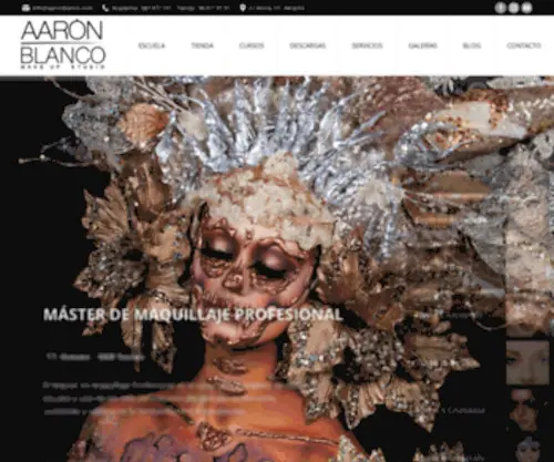 AAronblanco.com(AARÓN BLANCO MAKE UP STUDIO) Screenshot