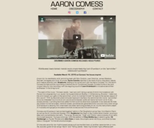 AAroncomess.com(Aaron Comess) Screenshot