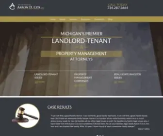 AAroncoxlaw.com(Cox, PLLC) Screenshot