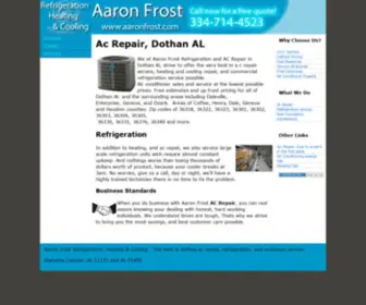 AAronfrost.com(AC repair Dothan al) Screenshot
