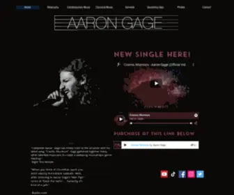 AArongagemusic.com(Aarongage) Screenshot