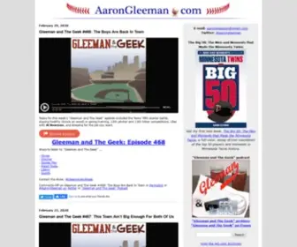 AArongleeman.com(Baseball news) Screenshot