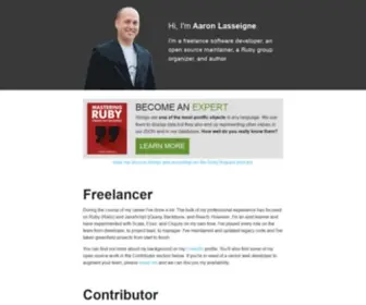 AAronlasseigne.com(Freelance coder. Avid scholar. Amateur educator) Screenshot