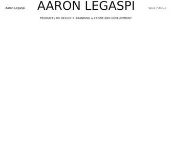 AAronlegaspi.com(Aaron Legaspi) Screenshot