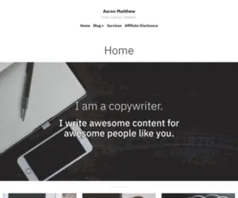AAronmatthewang.com(Affordable Content) Screenshot