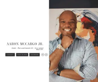 AAronmccargo.com(Chef Aaron McCargo Jr) Screenshot