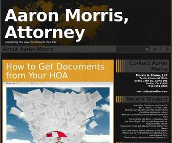 AAronmorris.biz(Explaining the Law) Screenshot