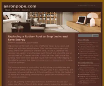 AAronpope.com(A new concept for a new life) Screenshot