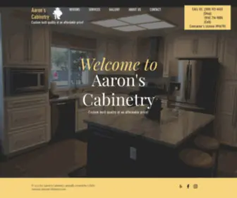 AAronscustomcabinetry.com(HOME) Screenshot