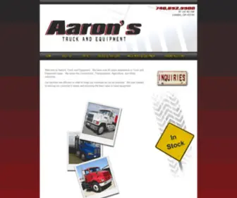 AAronsequipment.com(Aaron's Truck and Equipment) Screenshot