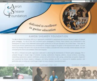 AAronshearerfoundation.org(Best classical guitar site for educators and students) Screenshot