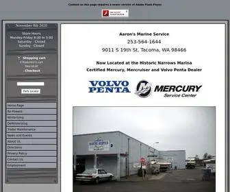 AAronsmarineservice.com(Aarons Marine Service) Screenshot