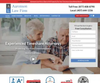 AAronsonlawgroup.com(Timeshare Attorney) Screenshot