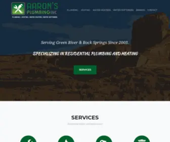 AAronsplumbinginc.com(Aarons Plumbing) Screenshot