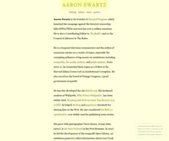 AAronsw.com(Aaron Swartz) Screenshot