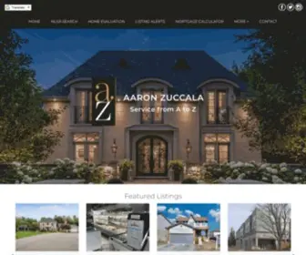 AAronzuccala.com(Aaron Zuccala Real Estate) Screenshot