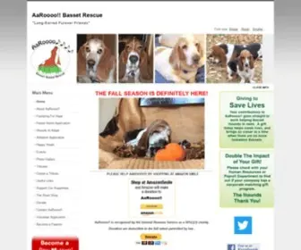 AAroooo.org(Aaroooo is a Barrington Illinois Basset Hound Rescue) Screenshot