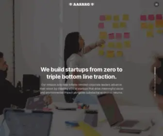 AARRRG.com(AARRRG is a startup studio) Screenshot