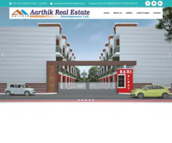 AArthikhomes.com(Aarthik Group) Screenshot