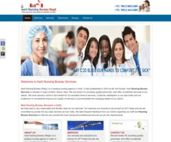 AArtinursingbureau.co.in(Aarti Nursing Bureau Services) Screenshot