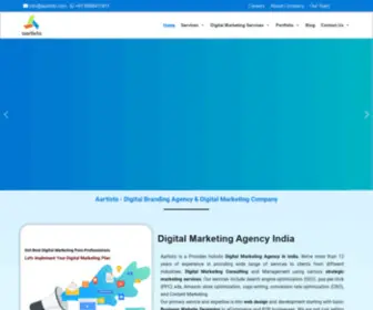 AArtisto.com(Digital Branding Agency & Company India) Screenshot