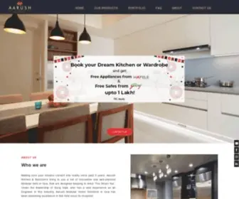 AArushkitchens.com(Modular Kitchen Goa) Screenshot