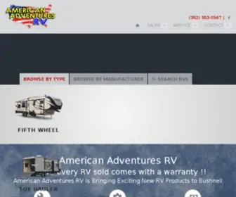 AArvnow.com(American Adventures RV) Screenshot