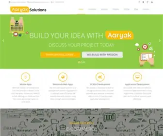 AAryaksolutions.com(Aaryak Solutions Pvt) Screenshot