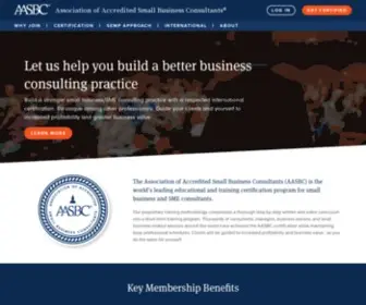 AASBC.com(The Association of Accredited Small Business Consultants (AASBC)) Screenshot