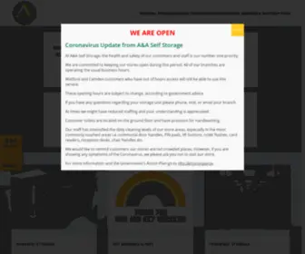 AAselfstorage.com(Self storage units in London and UK) Screenshot