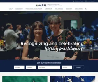 AASLH.org(Home Page) Screenshot