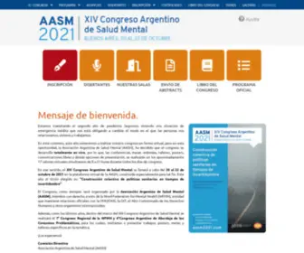 AASM2021.com(XIV Congreso Argentino de Salud Mental 2021) Screenshot