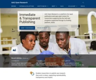 AAsopenresearch.org(AAS Open Research) Screenshot