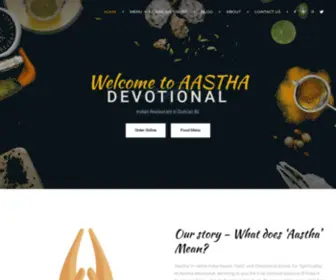 AAsthadevotional.com(Best Indian Restaurant Duncan BC) Screenshot