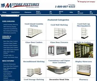 AAStorefixtures.com(AA Store Fixtures) Screenshot