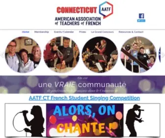 AATFCT.org(American Association of Teachers of French Connecticut) Screenshot