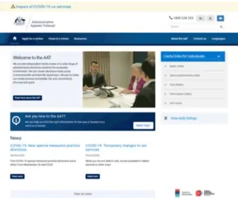 AAT.gov.au(The Administrative Appeals Tribunal) Screenshot